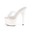 Pleaser - ADORE701LG Mules à talons - Chaussures de pole dance - Blanc Product image